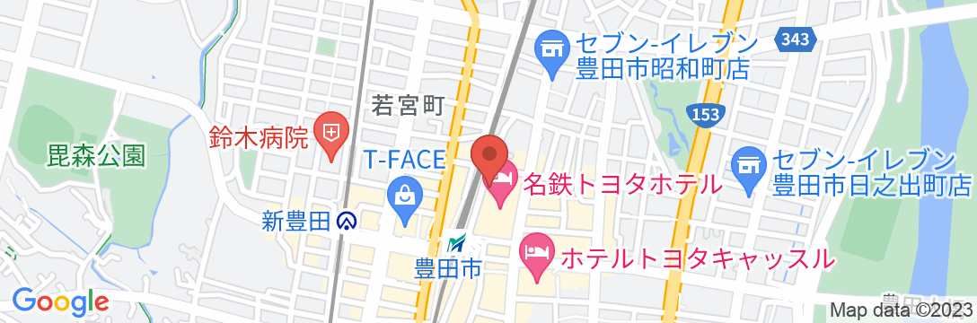 名鉄トヨタホテルの地図