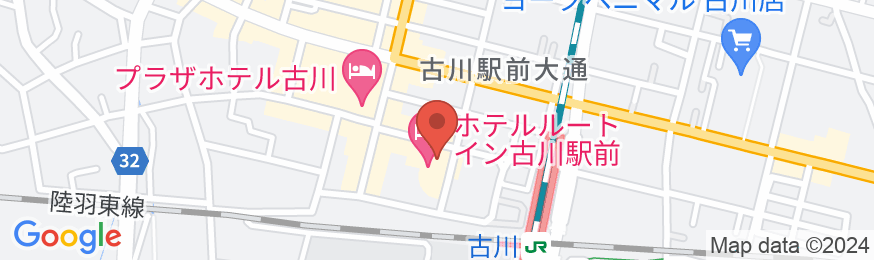 ホテルルートイン古川駅前(ふるかわえきまえ)<宮城県>の地図