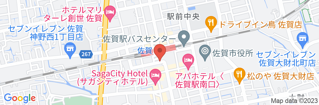 ホテルルートイン佐賀駅前の地図