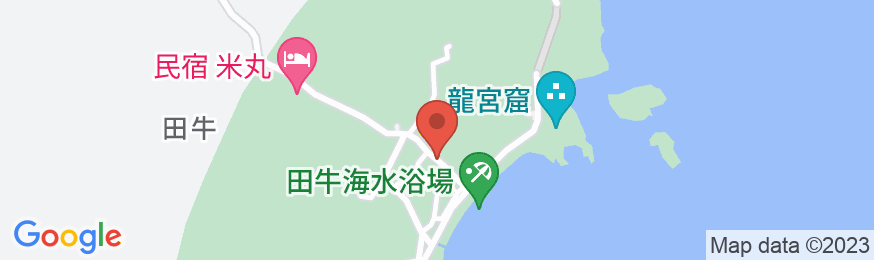 民宿田牛荘の地図