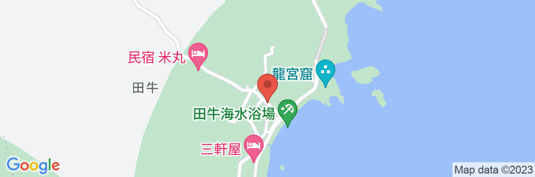民宿田牛荘の地図