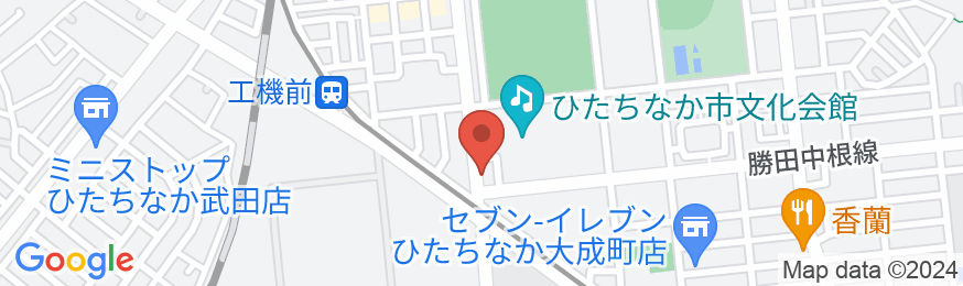 備長炭の湯 ニューセントラルホテル勝田(BBHホテルグループ)の地図