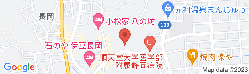 伊豆長岡温泉 弘法の湯 長岡店の地図