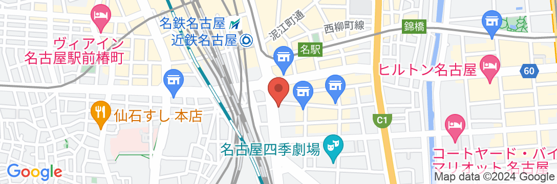 ダイワロイネットホテル名古屋駅前の地図