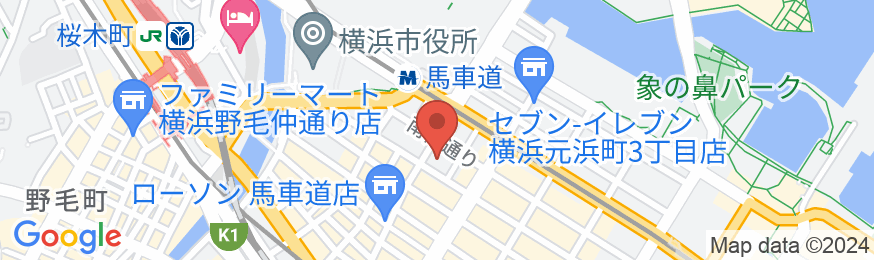 ホテルルートイン横浜馬車道の地図
