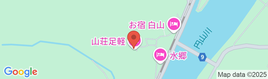 城崎温泉 山荘 足軽旅館の地図