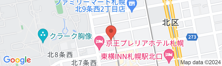 ホテルマイステイズ札幌駅北口の地図