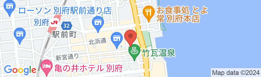 別府温泉 野上本館の地図