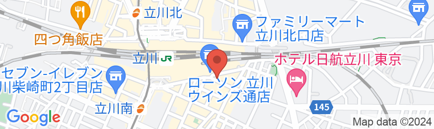 立川アーバンホテルの地図