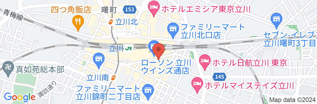 立川アーバンホテルの地図
