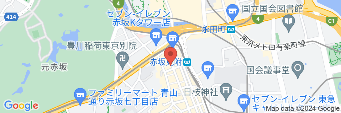 the b 赤坂見附(ザビー あかさかみつけ)の地図