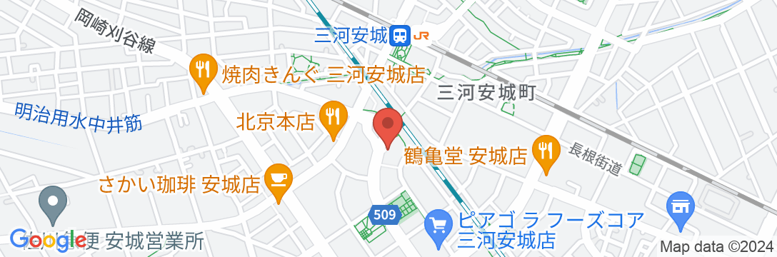 ABホテル 三河安城 南館の地図