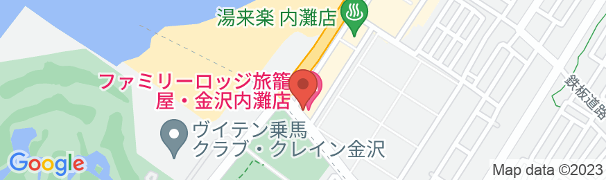 ファミリーロッジ旅籠屋・金沢内灘店の地図