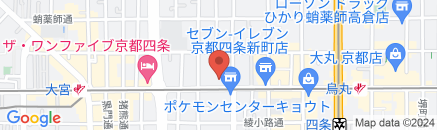 ホテルマイステイズ京都四条の地図
