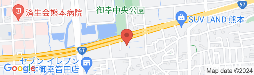 チサンイン熊本御幸笛田の地図