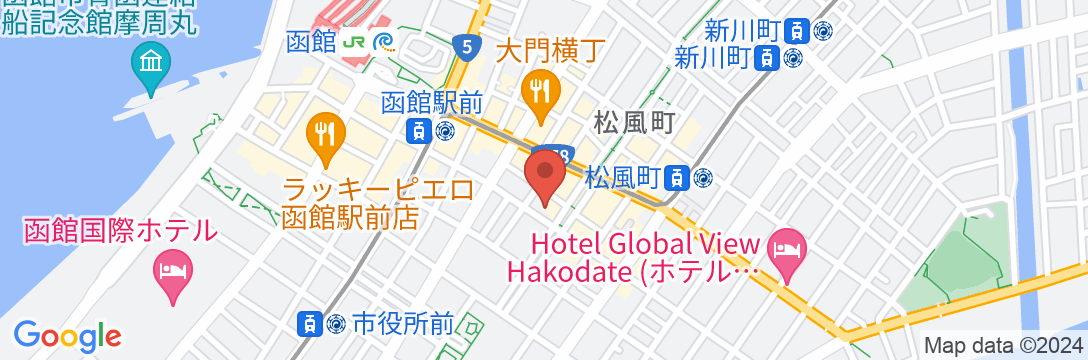 東横INN函館駅前大門の地図