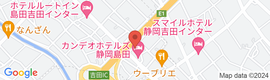 CANDEO HOTELS(カンデオホテルズ)静岡島田の地図