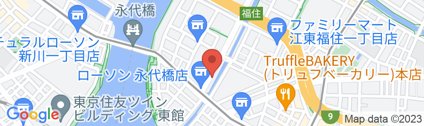 東横INN門前仲町永代橋の地図