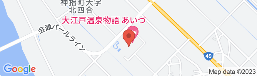 大江戸温泉物語 あいづの地図