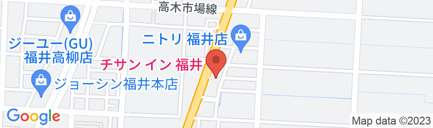 チサンイン福井の地図