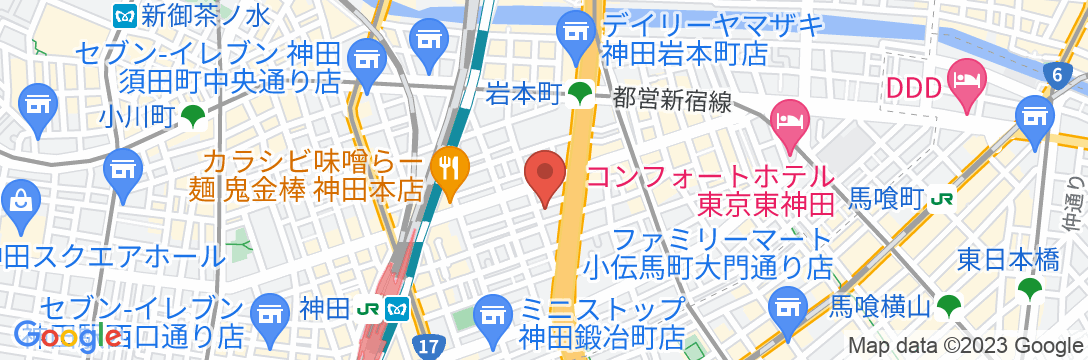 コンフォートホテル東京神田の地図