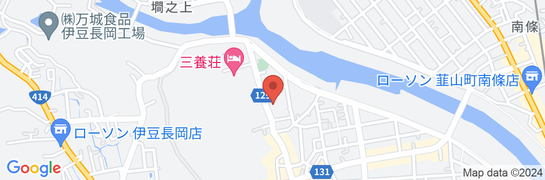 伊豆長岡温泉 湯治場 弘法の湯 本店の地図