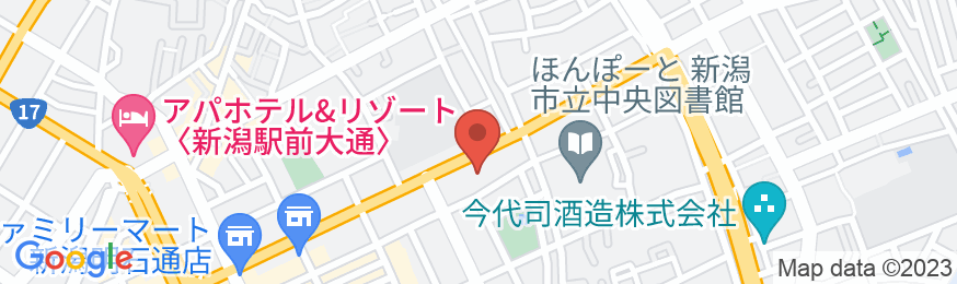 スーパーホテル新潟の地図
