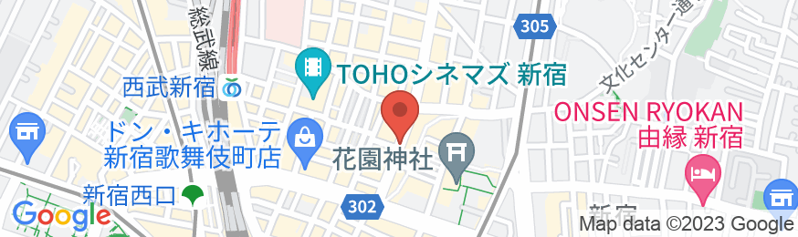 シタディーンセントラル新宿東京の地図