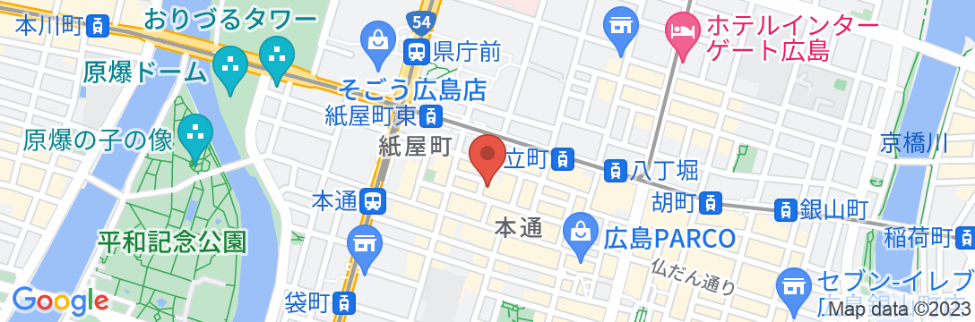 ひろしま国際ホテルの地図