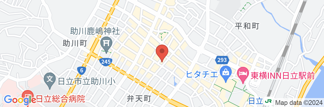 かしわや旅館<茨城県>の地図