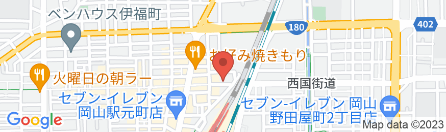 東横INN岡山駅西口右の地図
