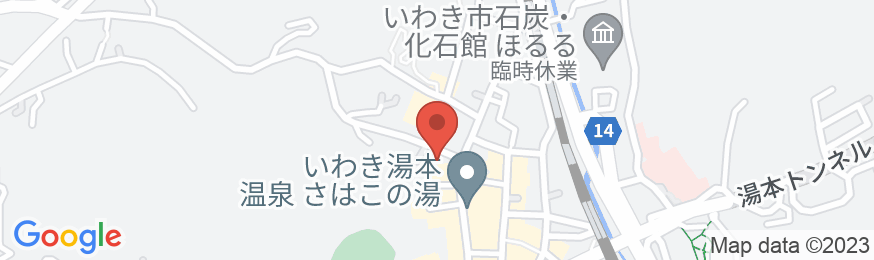 いわき湯本温泉 松柏館の地図