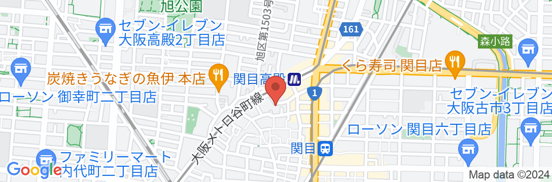 水月旅館<大阪府>の地図