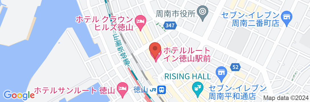 ホテルルートイン徳山駅前の地図