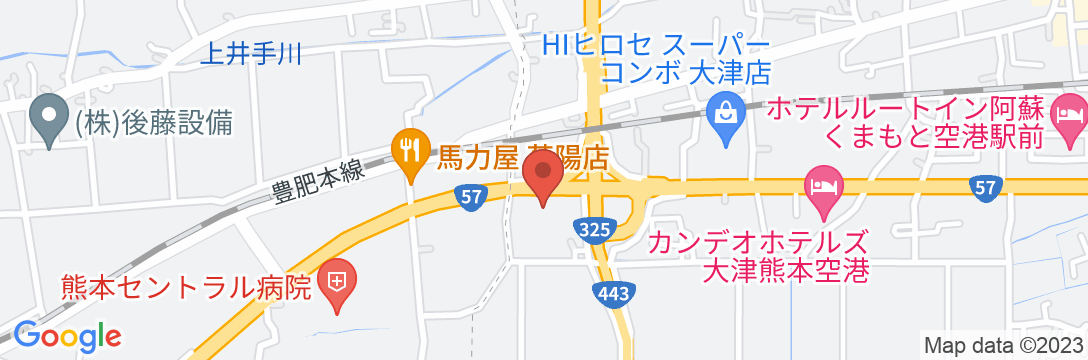ホテルビスタ熊本空港の地図
