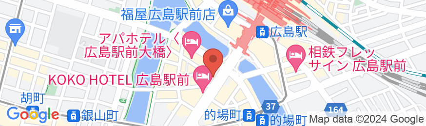 広島グランドインテリジェントホテルの地図