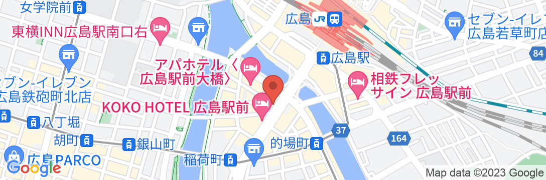 広島グランドインテリジェントホテルの地図