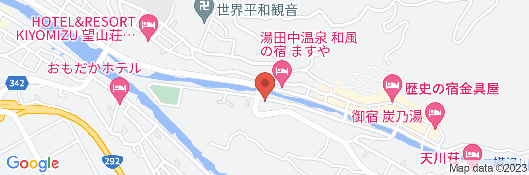 湯田中温泉 ひなの宿 安楽荘の地図