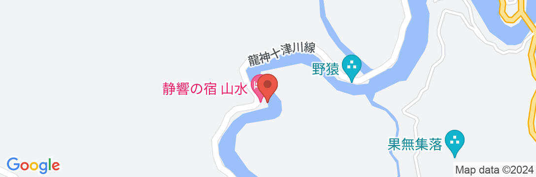十津川温泉 静響の宿 山水の地図