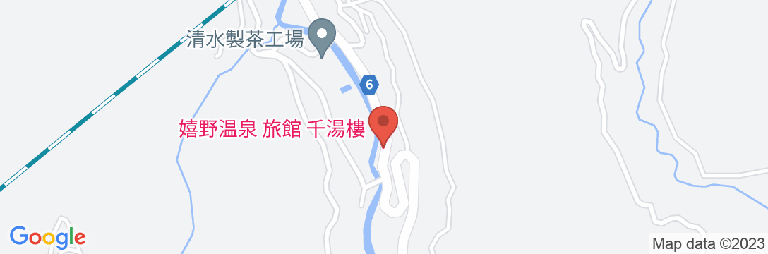 嬉野温泉 風の宿 旅館 千湯樓(せんとうろう)の地図