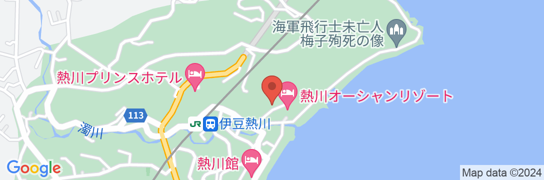 伊豆熱川温泉 ホテルカターラ RESORT&SPAの地図