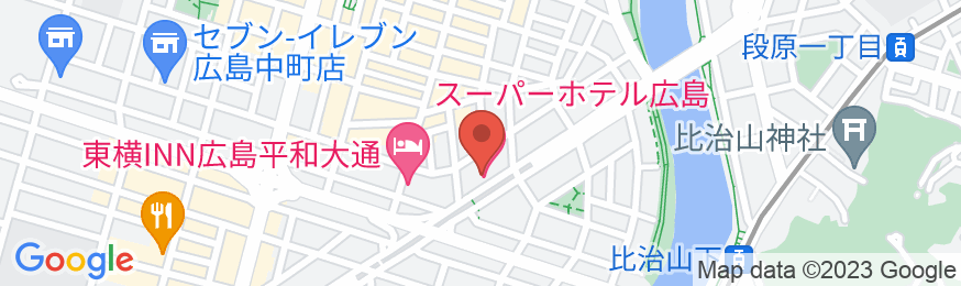 スーパーホテル広島の地図