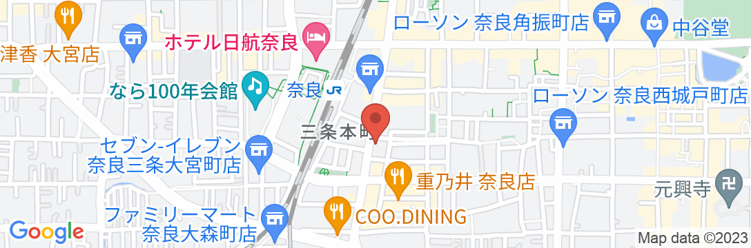 コンフォートホテル奈良の地図