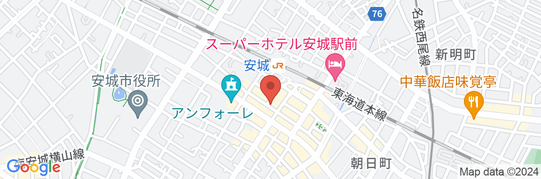 ふじや旅館<愛知県>の地図