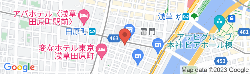 ホテル浅草&カプセルの地図