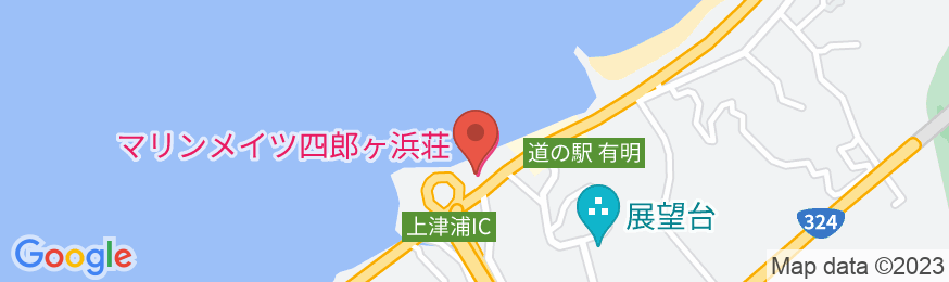民宿 マリンメイツ四郎ヶ浜荘の地図