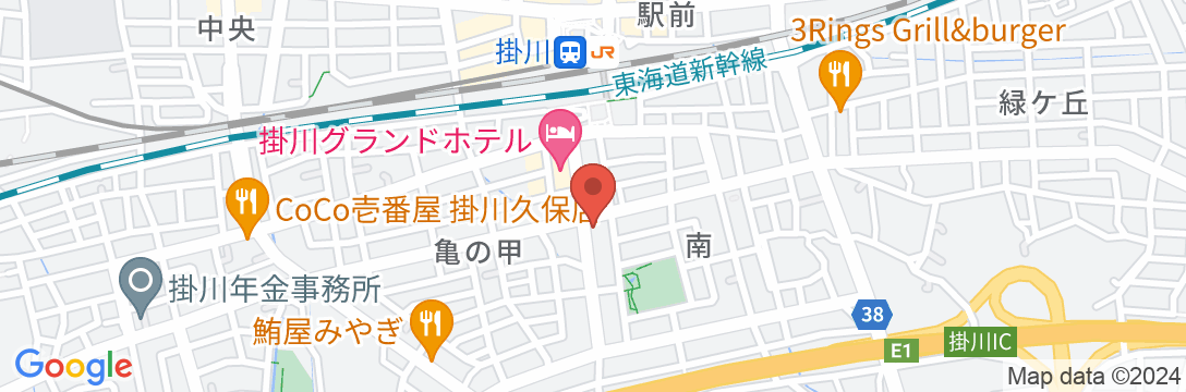 ホテル掛川ヒルズ(BBHホテルグループ)の地図
