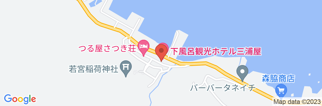 海峡の宿 長谷旅館の地図