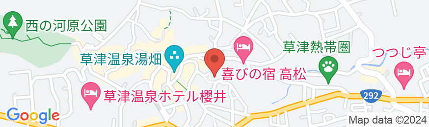 草津温泉 旅館たむらの地図
