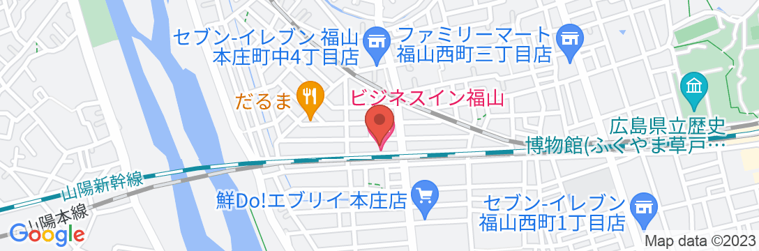 ビジネスイン福山の地図